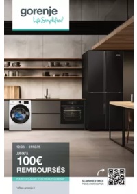 Prospectus Boulanger Nancy Vandoeuvre : OFFRE Gorenje: jusqu'à 100€ remboursés !