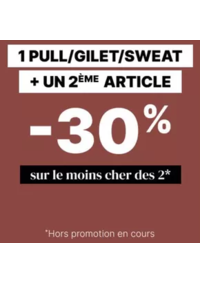 Prospectus Bonobo Chatellerault : 1 pull / gilet / sweat acheté = -30% sur le 2ème