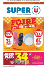 Prospectus Super U BLETTERANS : Foire petits prix