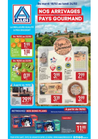 Prospectus Aldi Niederhergheim : NOS ARRIVAGES PAYS GOURMAND