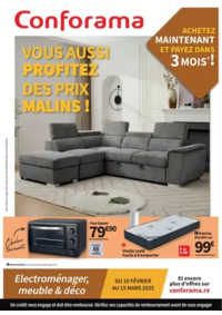 Prospectus Conforama LANNION : Vous aussi profitez des prix malins !