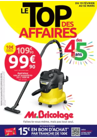 Prospectus Mr Bricolage AMIENS : LE TOP DES AFFAIRES DES 45 ans