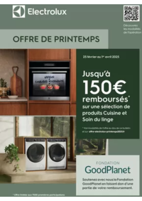 Prospectus Copra ARGELES GAZOST : Electrolux vous rembourse jusqu'à 150€