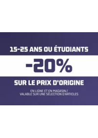 Prospectus Foot Locker Villiers en Biere : 20% pour les étudiants chez Foot Locker!