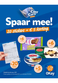 Prospectus OKay Supermarchés LOMBARDSIJDE : Spaar Mee!