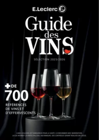 Prospectus E.Leclerc PERPIGNAN Avenue Victor Dalbiez : GUIDE DES VINS 2025 2026