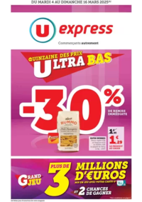 Prospectus U Express Evaux Les Bains : Quinzaine Commerçante