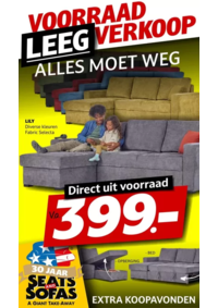 Prospectus Seats and Sofas Sint-Joris-Winge : Voorraad Leeg Verkoop