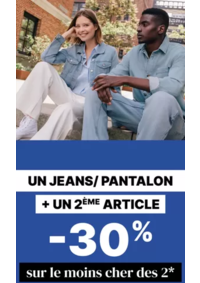 Prospectus Bonobo Bourg En Bresse : Un jeans/pantalon + un 2ème article = -30% sur le moins cher des 2