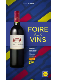 Prospectus Lidl SAINT AMAND MONTROND : Foire aux vins