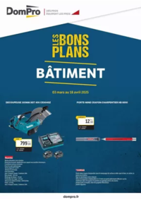 Prospectus Dompro BROONS : Bons plans bâtiment 2025