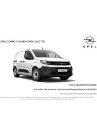 Prospectus Distributeur OPEL GARAGE SECRET DIDIER SARL HAM : Opel Combo Cargo