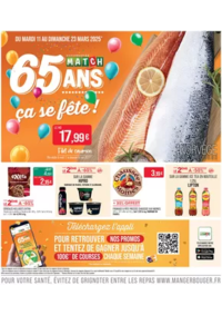 Prospectus Supermarchés Match Commercy Euville : 65 ANS ça se fête !