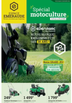 Prospectus Espace emeraude : Spécial motoculture