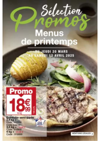 Prospectus Promocash Saint Pierre des Corps : Menus de printemps