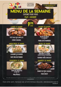 Prospectus Carrefour ORLEANS : MENUS CAFETERIA DU 17 AU 22 MARS 2025