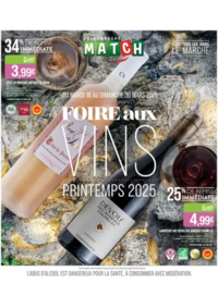 Prospectus Match : FOIRE AU VINS PRINTEMPS 2025