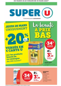 Prospectus Super U ST JORIOZ : Spécial Beauté