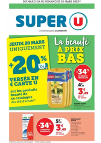 Prospectus Super U YSSINGEAUX : Spécial Beauté