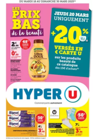 Prospectus Hyper U : Spécial Beauté