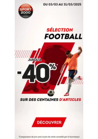 Prospectus Sport 2000 BEDARIEUX : Mega promo