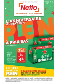 Prospectus Netto Compiegne : L'anniversaire qui bat son plein à prix bas