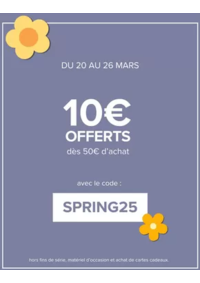 Prospectus Padd Coignières : Jusqu’au 26 mars, profitez de 10€ offerts dès 50€ d’achat avec le code SPRING25