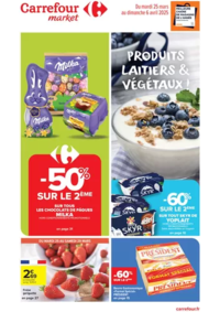 Prospectus Carrefour Market AMPLEPUIS : PRODUITS LAITIERS ET VÉGÉTAUX