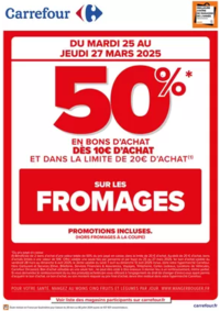 Prospectus Carrefour ANGERS C.C Grand Maine : OPERATION BON D’ACHAT SUR LE FROMAGE