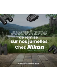 Prospectus Phox Bligny : JUSQU'À 200€ de remise sur nos jumelles Chez Nikon