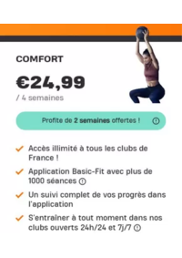 Prospectus Basic-Fit St-Etienne Docteurs Charcot  : Profite de 2 semaines offertes