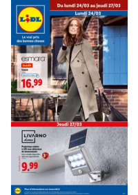 Prospectus Lidl LONGUEAU : Restez stylé toute l'année chez Lidl en découvrant les pièces tendances Esmara.