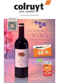 Prospectus Colruyt Cessy : Foire aux vins de printemps