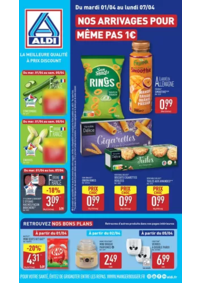 Prospectus Aldi Feurs : Nos arrivages pour même pas 1€