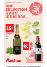 Prospectus Auchan LE HAVRE : Foire aux vins : une sélection à prix modérés