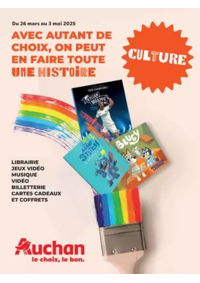 Prospectus Auchan ISSY LES MOULINEAUX : GUIDE CULTURE : on peut en faire toute une histoire