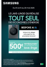 Prospectus Copra DONZY : SAMSUNG VOUS REMBOURSE JUSQU'A 500€