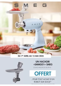 Prospectus Copra CERCY LA TOUR : Smeg vous offre un hachoir d'une valeur de 89,99 €