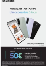 Promos et remises  : Jusqu'à 50€ remboursés avec Samsung
