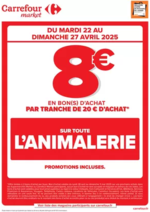 Prospectus Carrefour Market : OPERATION BON D’ACHAT ANIMALERIE