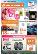 Prospectus Autobacs : Pneumatiques été