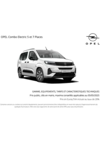 Prospectus Distributeur OPEL GARAGE PIREL SARL BOISSEY-LE-CHATEL : Opel Combo Electric
