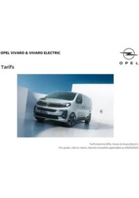 Prospectus Distributeur OPEL ALAIN DURIEUX SARL FOURNEAUX : Opel Vivaro