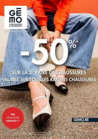 Prospectus Gemo CHATEAU THIERRY : -50% sur le 2ème