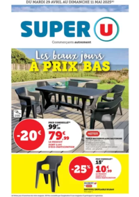 Prospectus Super U LA POMMERAYE : Les beaux jours !