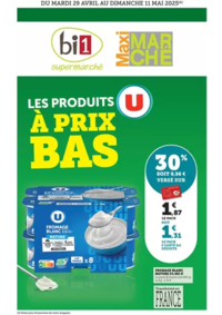 Prospectus Maximarché Chatillon sur seine : LES PRODUITS U À PRIX BAS