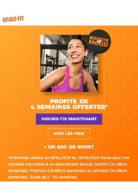 Prospectus Basic-Fit Romans sur Isère : Profite de 4 semaines offertes
