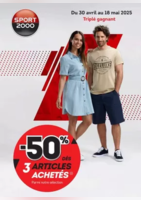-50% sur le 3 articles achetés - Sport 2000