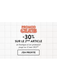 Prospectus Promod Limoges : -30% sur le 2ème article
