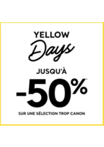 Promos et remises  : Yellow days -50%